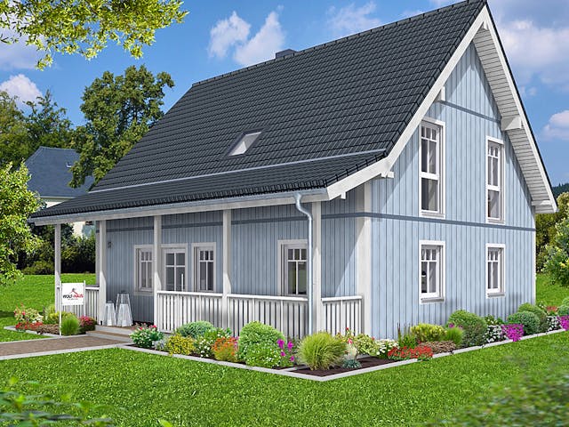 Fertighaus EDITION E 139 von WOLF-HAUS Schlüsselfertig ab 369515€, Satteldach-Klassiker Außenansicht 1 Fertighaus EDITION E 139 von WOLF-HAUS Schlüsselfertig ab 369515€, Satteldach-Klassiker Außenansicht 1