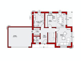 Fertighaus EDITION S 150 von WOLF-HAUS Schlüsselfertig ab 465336€, Stadtvilla Grundriss 1