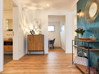 Fertighaus Musterhaus Fellbach – Kompaktmodul von Wolf System, Bungalow Innenansicht 3