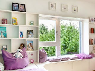 Fertighaus Musterhaus Poing von Wolf System, Pultdachhaus Innenansicht 5