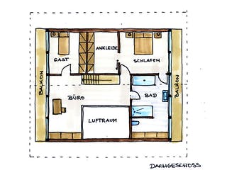 Fertighaus Haus Siewers von Wiese und Heckmann, Satteldach-Klassiker Grundriss 2