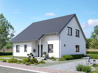 Massivhaus Masterhaus EFH 146 von Ytong Bausatzhaus, Satteldach-Klassiker Außenansicht 2