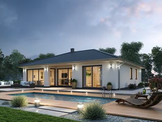 Massivhaus Bungalow BGL 120 von Ytong Bausatzhaus, Bungalow Außenansicht 2