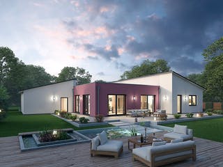 Massivhaus Bungalow BGL 168 von Ytong Bausatzhaus, Bungalow Außenansicht 2