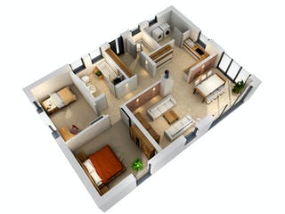 Massivhaus Bungalow BGL 87 von Ytong Bausatzhaus, Bungalow Grundriss 2