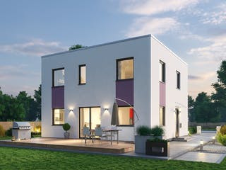 Massivhaus Einfamilienhaus BHS 122 von Ytong Bausatzhaus, Cubushaus Außenansicht 2