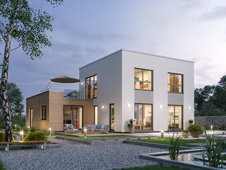 Massivhaus Einfamilienhaus BHS 146 von Ytong Bausatzhaus, Cubushaus Außenansicht 2