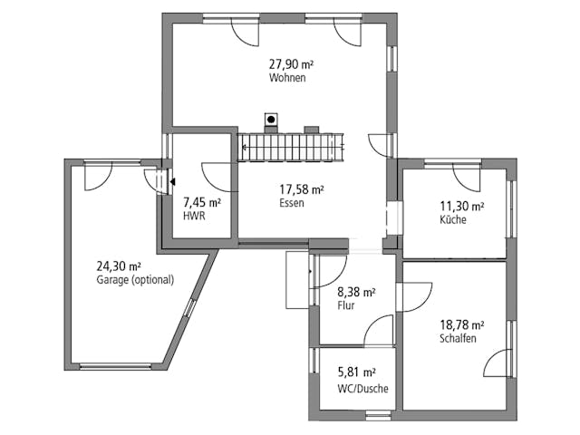 Massivhaus Einfamilienhaus BHS 146 von Ytong Bausatzhaus, Cubushaus Grundriss 1 Massivhaus Einfamilienhaus BHS 146 von Ytong Bausatzhaus, Cubushaus Grundriss 1