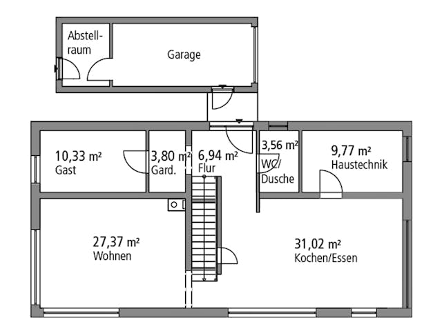 Massivhaus Einfamilienhaus BHS 182 von Ytong Bausatzhaus, Cubushaus Grundriss 1 Massivhaus Einfamilienhaus BHS 182 von Ytong Bausatzhaus, Cubushaus Grundriss 1