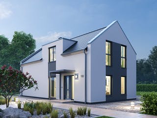 Massivhaus Einfamilienhaus EFH 122 von Ytong Bausatzhaus, Satteldach-Klassiker Außenansicht 1