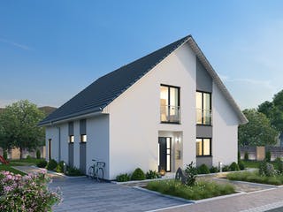 Massivhaus Einfamilienhaus EFH 147 von Ytong Bausatzhaus, Satteldach-Klassiker Außenansicht 1