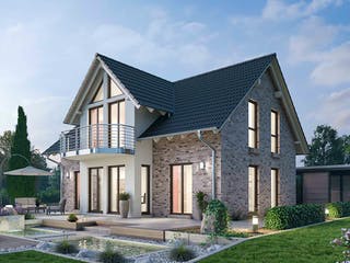 Massivhaus Einfamilienhaus EFH 151 von Ytong Bausatzhaus, Satteldach-Klassiker Außenansicht 3