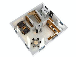 Massivhaus Stadtvilla STV 107 von Ytong Bausatzhaus, Stadtvilla Grundriss 3