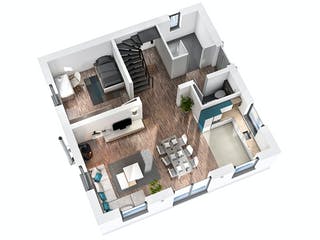 Massivhaus Stadtvilla STV 122 von Ytong Bausatzhaus, Stadtvilla Grundriss 3