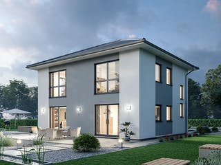Massivhaus Stadtvilla STV 133 von Ytong Bausatzhaus, Stadtvilla Außenansicht 1