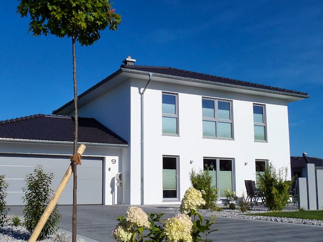 Fertighaus Mediol von Fingerhut Haus Schlüsselfertig ab 429063€, Stadtvilla Außenansicht 1