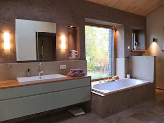 Fertighaus Massivholzhaus Stadthaus Modern von Zimmerer-Profibau Schlüsselfertig ab 1000000€, Innenansicht 10