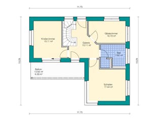 Fertighaus Pultdachhaus Modern von Zimmerer-Profibau Schlüsselfertig ab 550000€, Pultdachhaus Grundriss 2