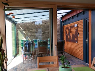 Fertighaus Thoma Pultdachhaus Modern von Zimmerer-Profibau Schlüsselfertig ab 420000€, Pultdachhaus Außenansicht 8