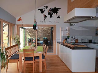 Fertighaus Thoma Pultdachhaus Modern von Zimmerer-Profibau Schlüsselfertig ab 420000€, Pultdachhaus Innenansicht 2