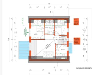 Fertighaus Thoma Stadthaus Modern von Zimmerer-Profibau Schlüsselfertig ab 650000€, Satteldach-Klassiker Grundriss 2