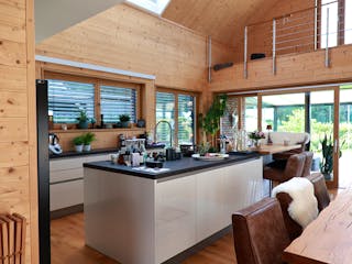 Fertighaus Thoma Stadthaus Modern von Zimmerer-Profibau Schlüsselfertig ab 650000€, Satteldach-Klassiker Innenansicht 2